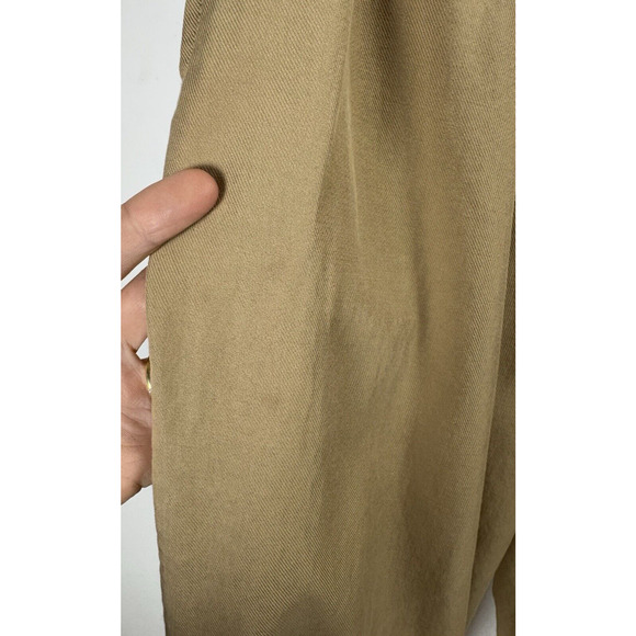 COS Khaki Slacks Pants Preppy Academia Work Office Old Money Wardrobe Staple 30R - Picture 6 of 9